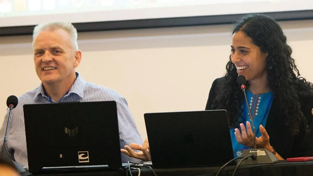 Facilitators for major groups – former RSC president Professor Tom Welton, Sustainability Imperial College London, UK, and Janna Radi, Greenish Foundation for Development