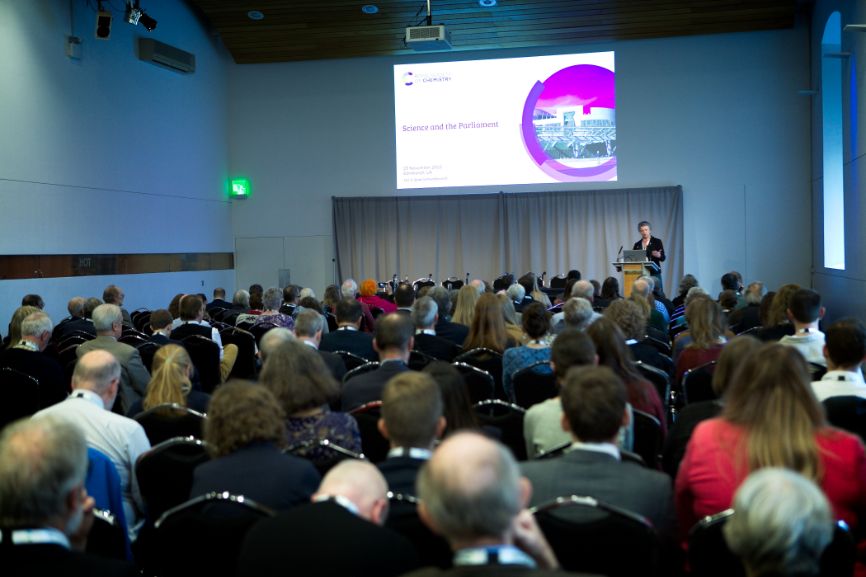 The crowd watches on at Holyrood