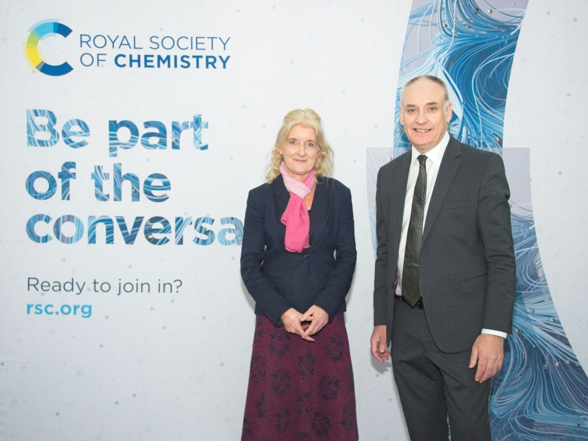 RSC President Dr Annette Doherty and Scottish Minister for Business Richard Lochhead MSP