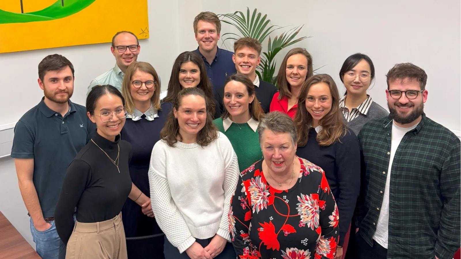 Biocatalytic Nitro Hydrogenations team grouped together and smiling for camera