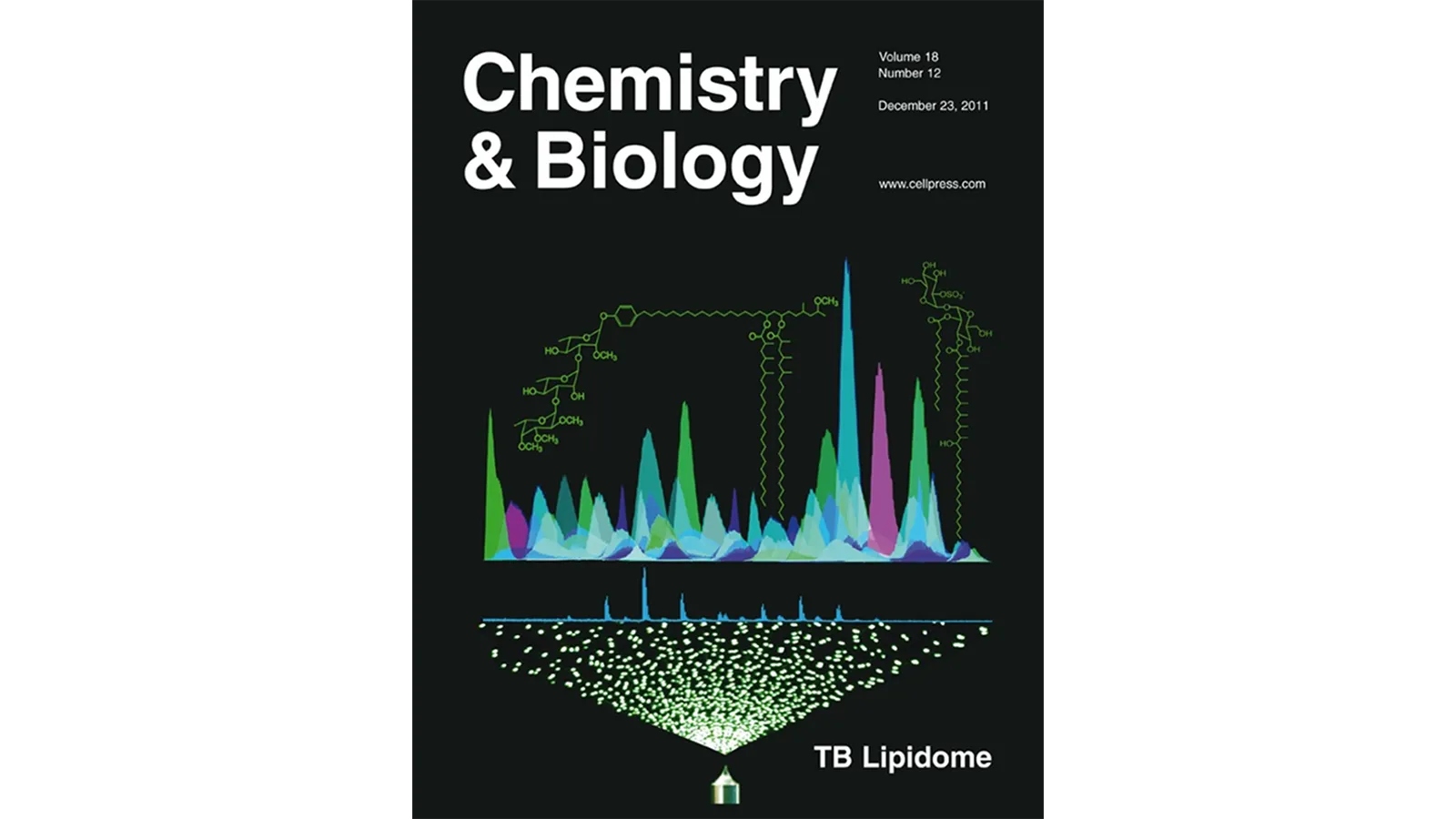 Journal cover of Chemistry and Biology with the The Lipidomics Team article pictured