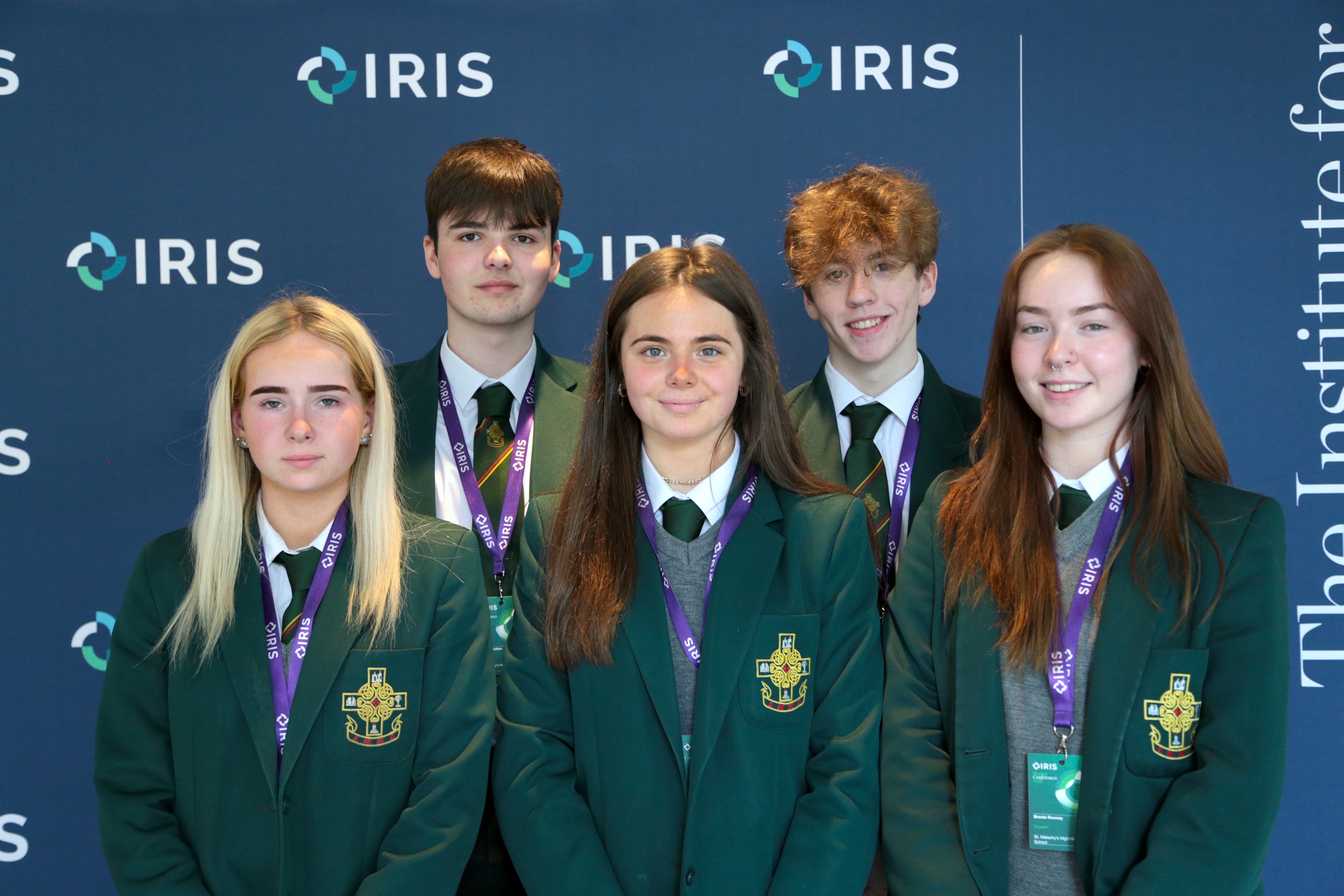 St Malachy's High School students at the IRIS Student Conference