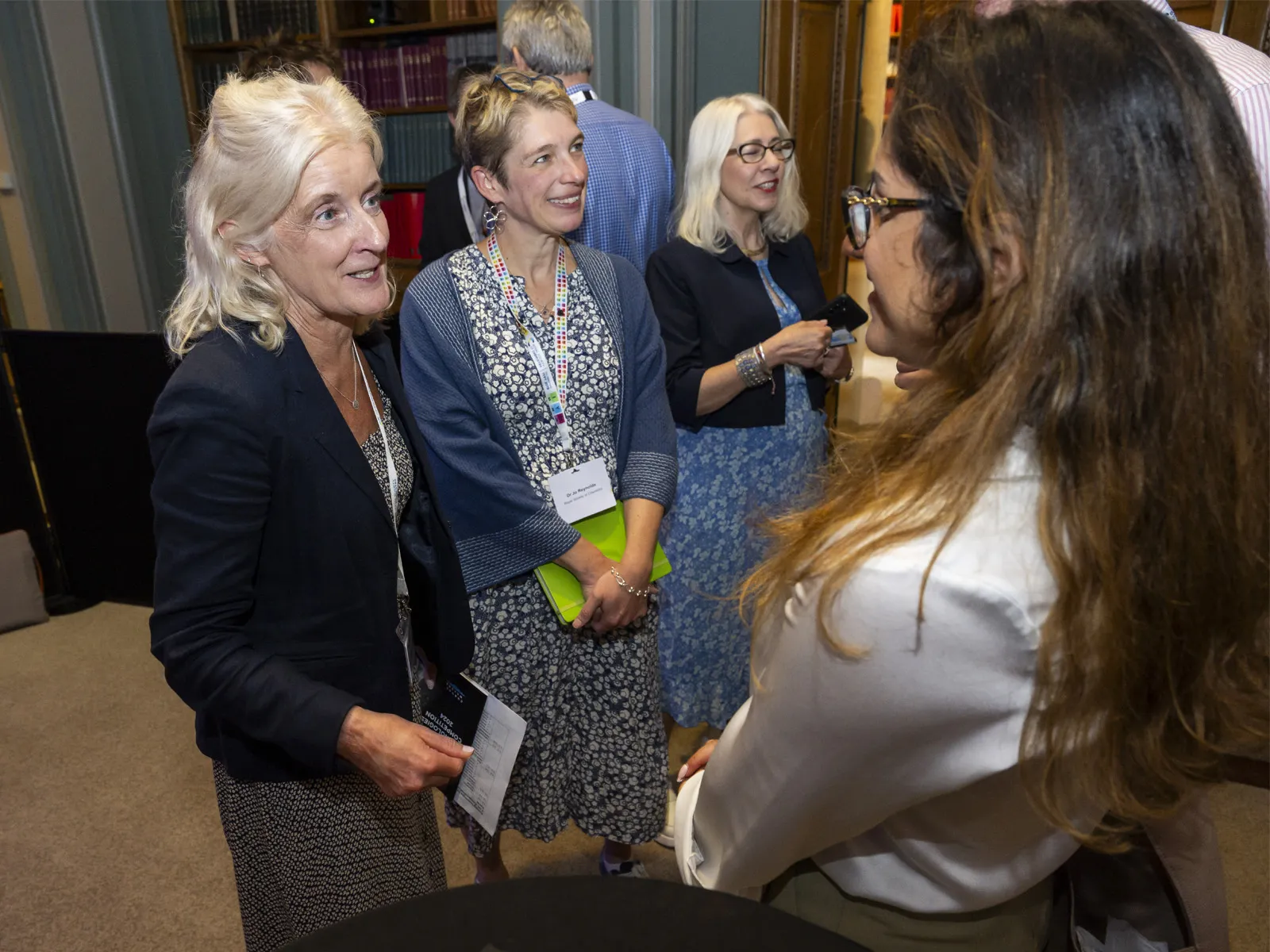 RSC president Dr Annette Doherty talks with Ignota Labs chief data science officer Layla Hosseini-Gerami