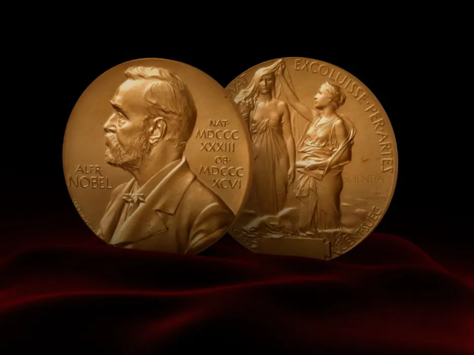 Nobel prize medal front and back