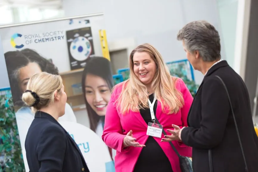 Members of the RSC team before the Science and the Parliament event