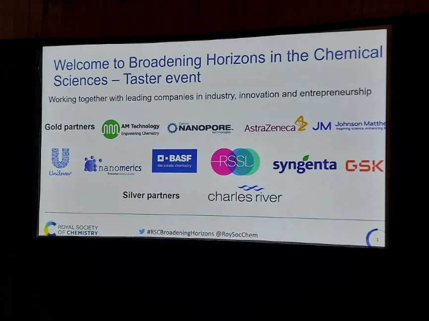 A slide showing the names of all of the organisations taking part in Broadening Horizons