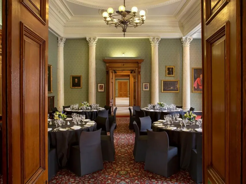View through doorway into council room inside RSC Burlington House