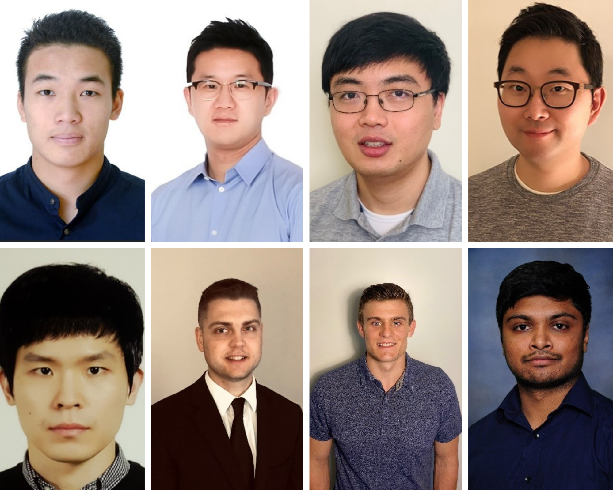 Headshot gallery of the paper authors