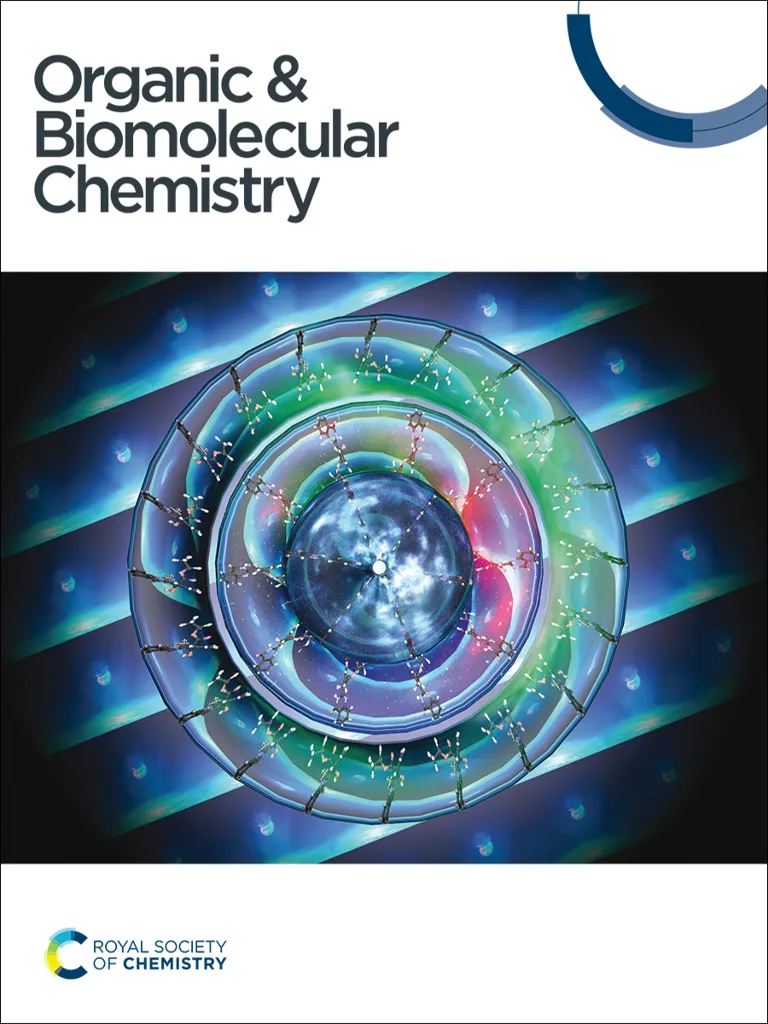 Organic and Biomolecular Chemistry journal cover