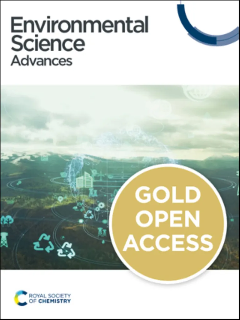 Environmental Science Advances journal cover