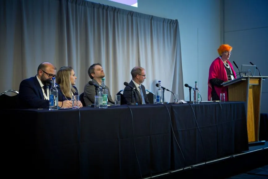Royal Society of Edinburgh chief executive Professor Sarah Skerratt chairs a panel discussion