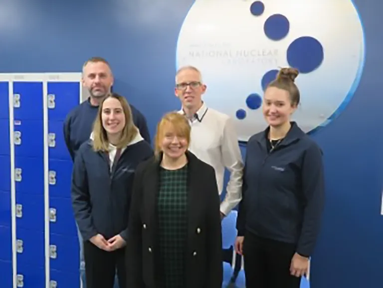 Group photo of Mark Blackwell, Samantha Irving, Tamara Griffith (Mentor), Mike Edmondson (Scheme Co-ordinator), Sally Cockburn.