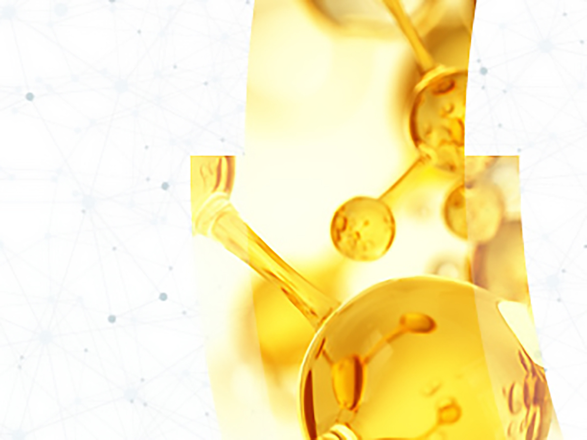 Image showing gold chemistry molecules