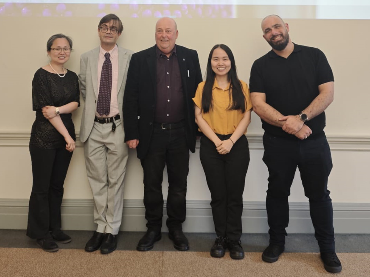 Particle Characterisation Group standing together