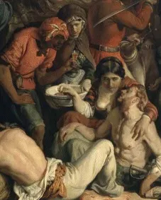 Detail from "The Death of Nelson"