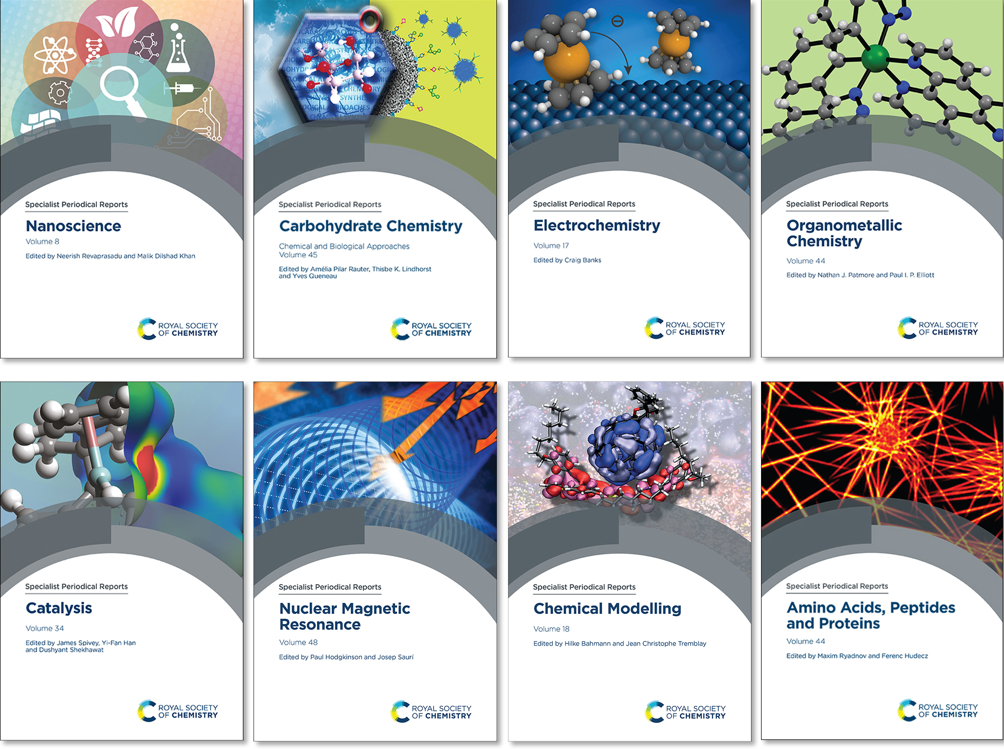 Montage of SPR book covers