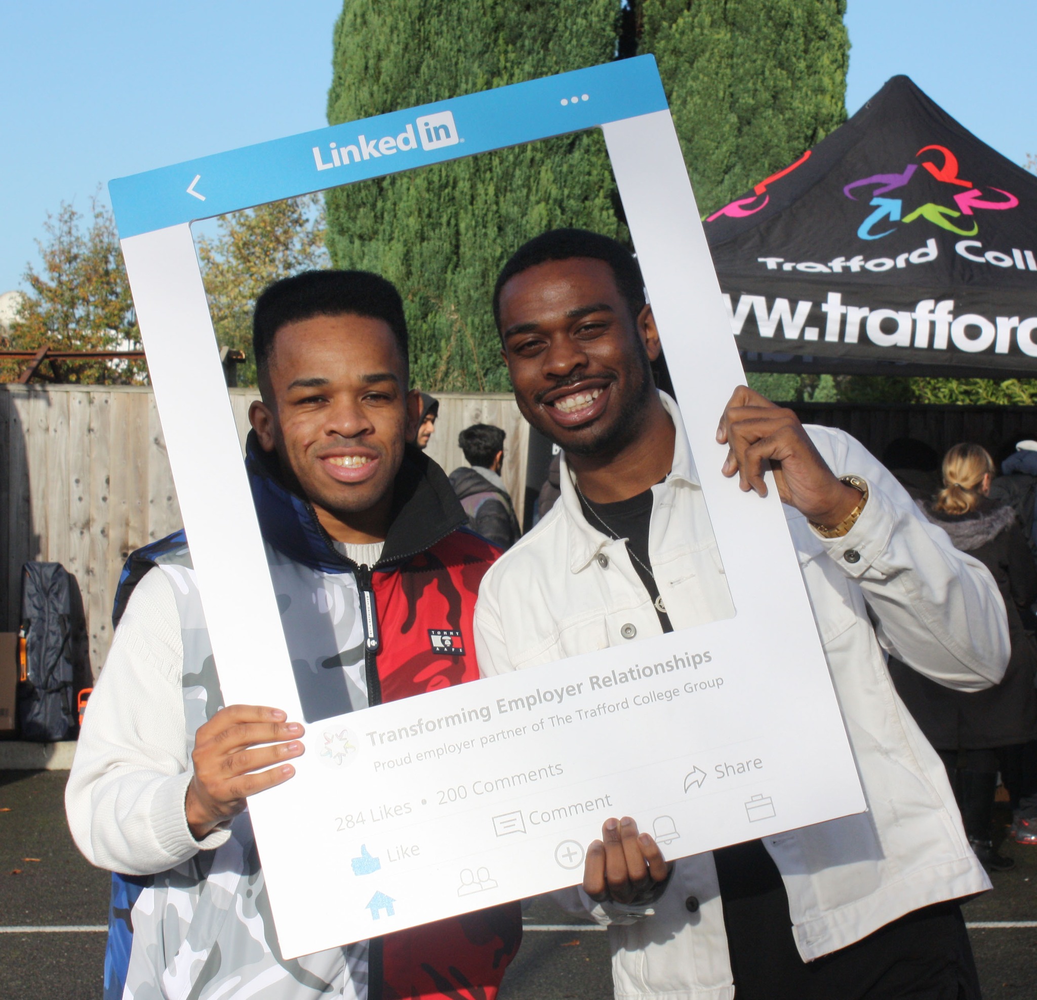 Blair and Nile with an Instagram-style frame Blair and Nile with an Instagram-style frame