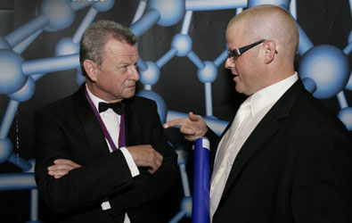 Dr Simon Campbell with chef Heston Blumenthal