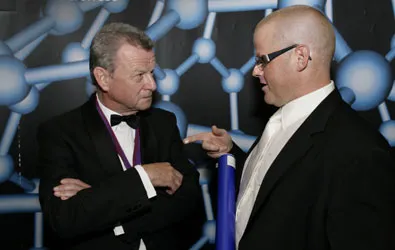 Dr Simon Campbell with chef Heston Blumenthal