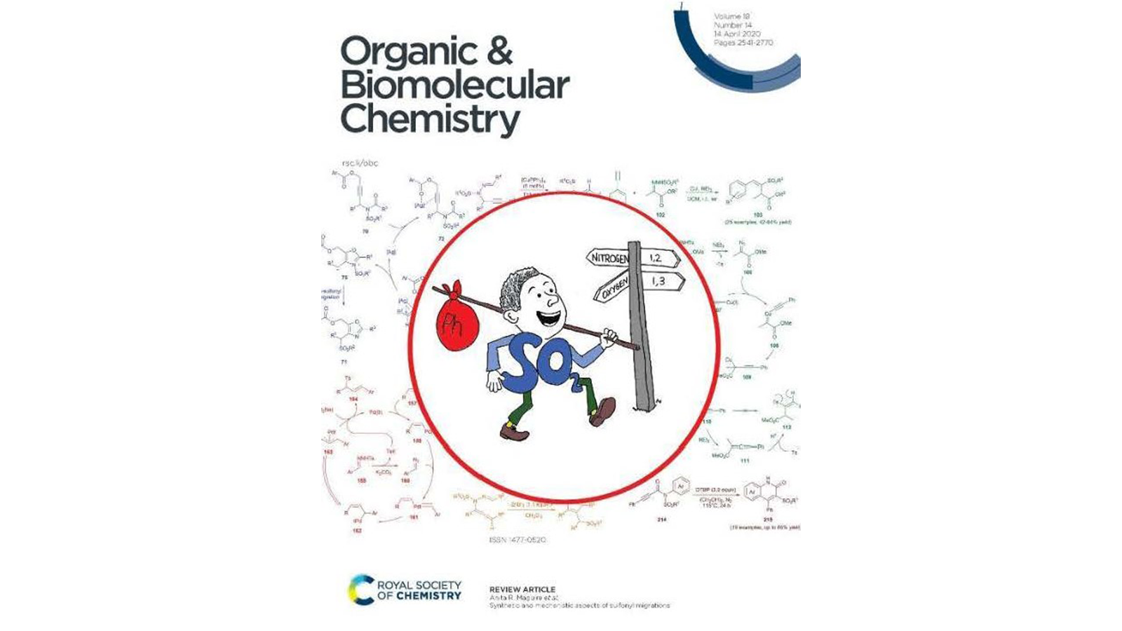 Journal cover of a Organic and Biomolecular Chemistry
