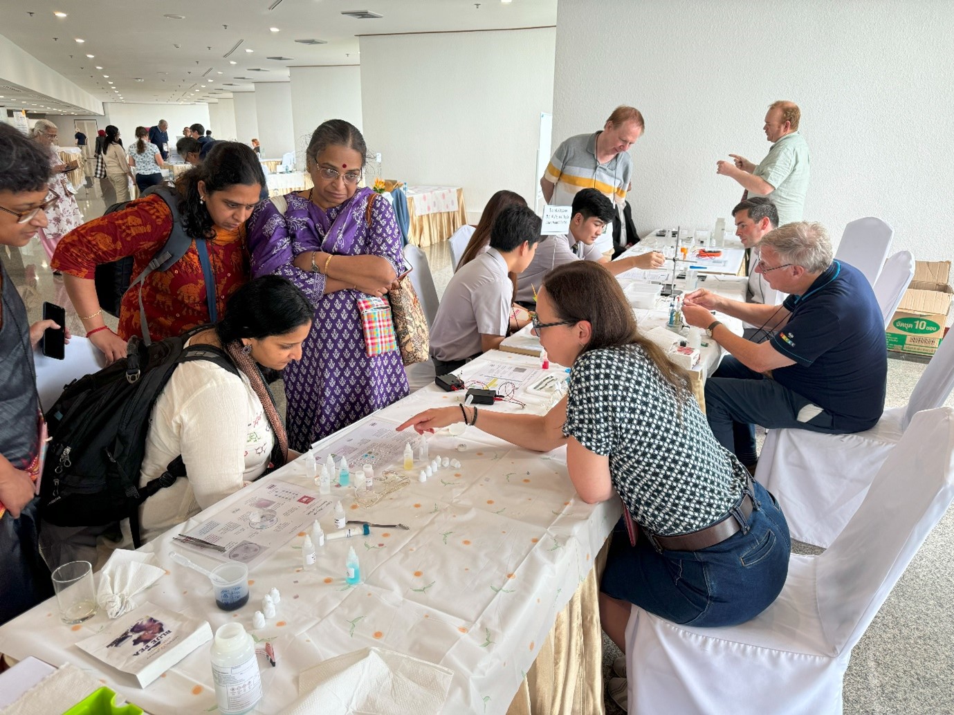 The UK ‘five’ showing activities to international teachers, teacher trainers and university researchers in chemistry education in a three-hour workshop. The UK ‘five’ showing activities to international teachers, teacher trainers and university researchers in chemistry education in a three-hour workshop.